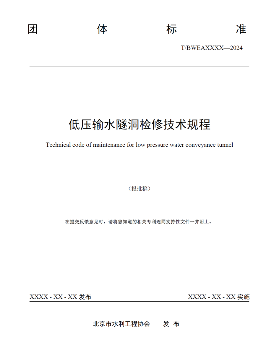 低压输水隧洞检修技术规程.png