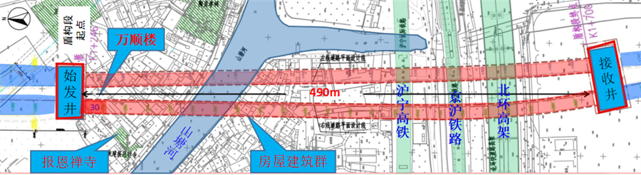 桐泾北路隧道穿越工程平面.png